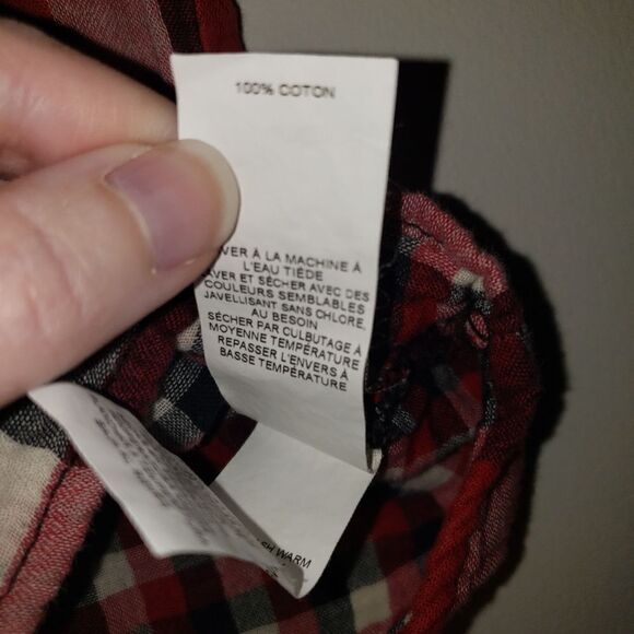 JOE FRESH BUFFALO CHECKER PLAID BUTTON PULLOVER TUNIC SIZE 3T - Picture 3 of 4